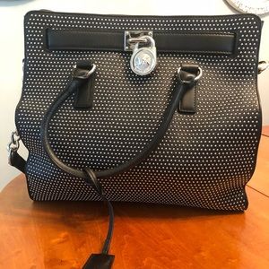 Michael Kors black studded purse